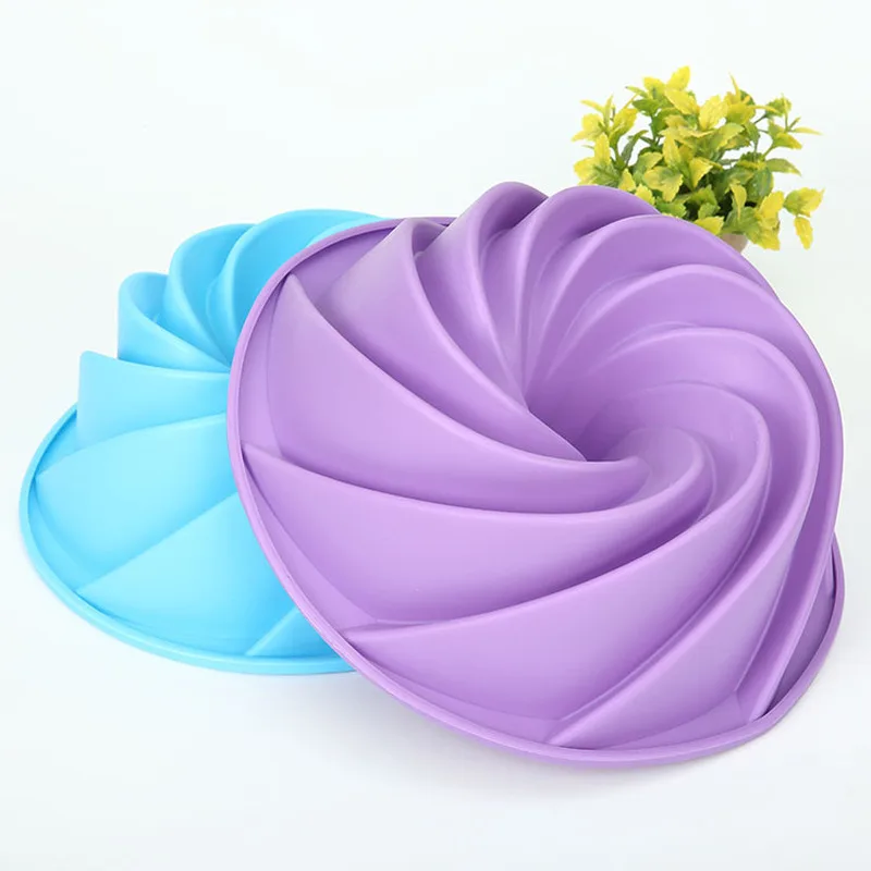 3D Big Swirl Shape Silicone Butter Cake Mould Kitchen Baking Form Tools for Cake Bakery Baking Dish Bakeware Mold Cake Pan 3D Big Swirl Shape Silicone Butter Cake Mould Kitchen Baking Form Tools for Cake Bakery Baking Dish Bakeware Mold Cake Pan