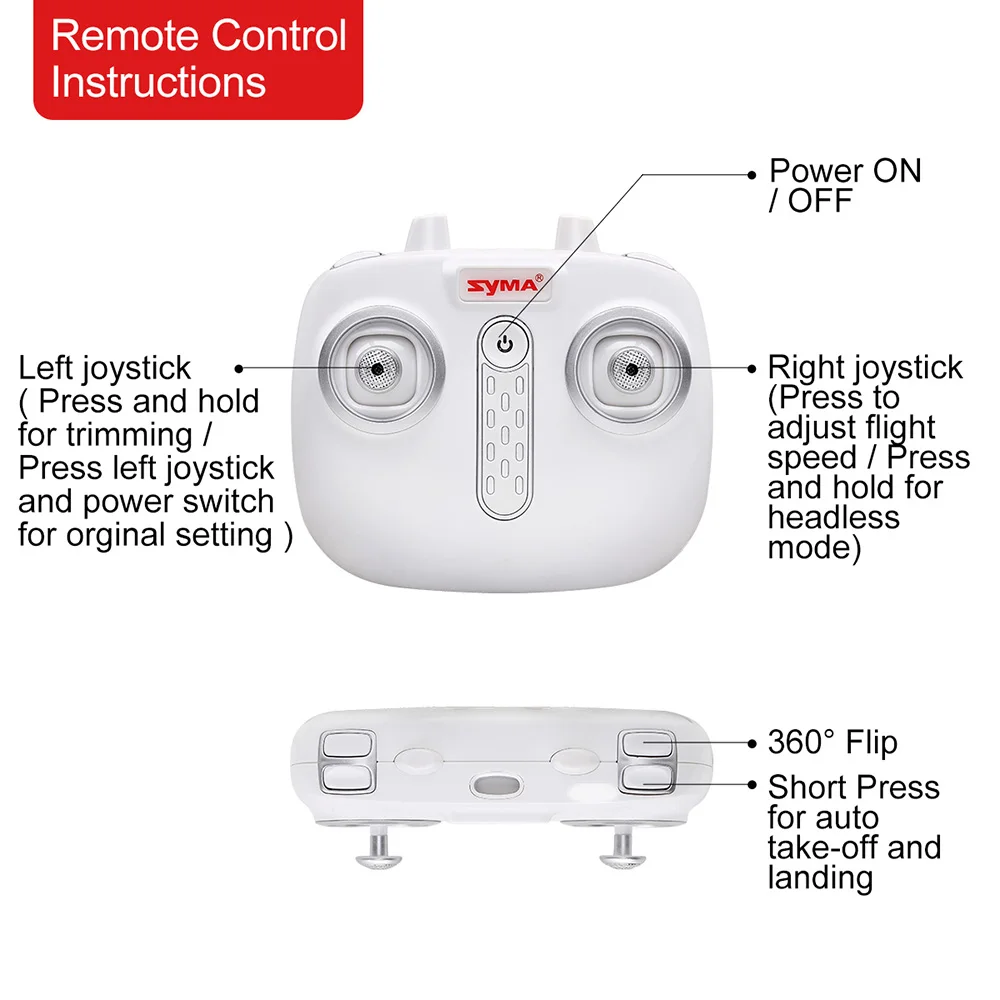 SYMA X21W/X21 Дрон RC Квадрокоптер вертолет игрушки 2 4G 4CH 6 осевой Hover 360 градусов Flips