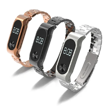 

Metal Strap For Xiaomi Mi Band 2 Stainless Steel Bracelet Wristbands Replace Accessories For Mi Band 2 Smart Watch