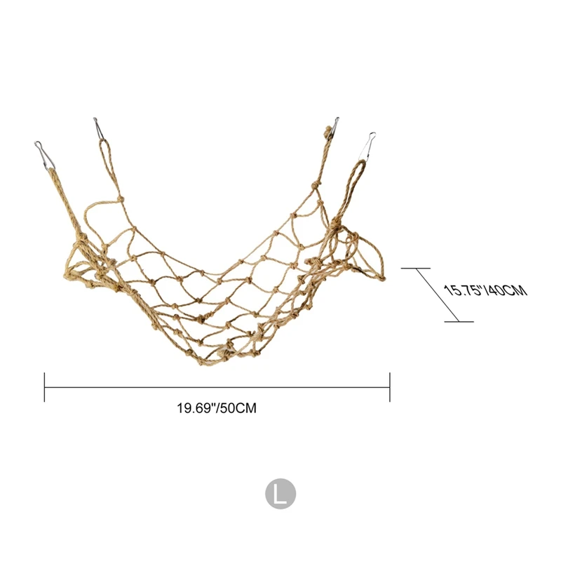Клетка для попугая игрушка игра висячая веревка сетка для лазанья веревочная лестница Parakeet хомяк Макау игровой, для тренировок игрушки игрушка для маленьких домашних животных - Цвет: L