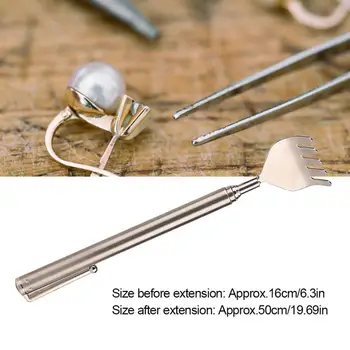 

Professional Telescopic Metal Rake For Taking Out Polishing Object Jewelry Polishing Rake Jewelry Making Repair Tool for Jeweler