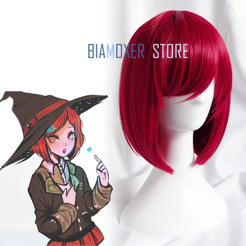 Danganronpa V3 Killing Harmony Yumeno Himiko винные челки Боб Аниме Akagami no Shirayuki hime парик для