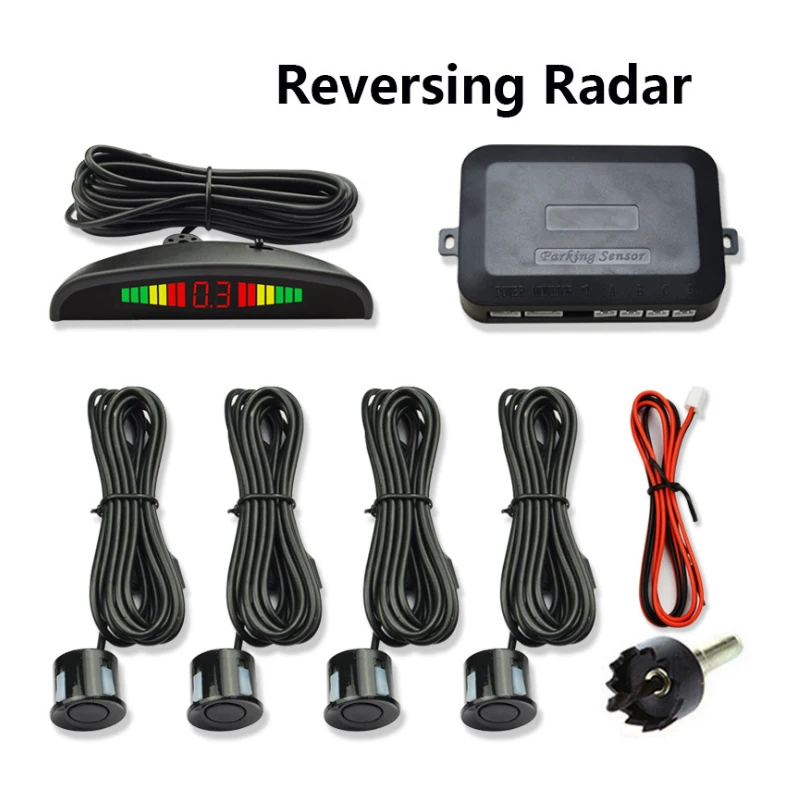 

Car Auto LED Parking Sensor with 4 Sensors Reversing Radar Backup Alarm With Display Car Parking Radar Monitor Detector System