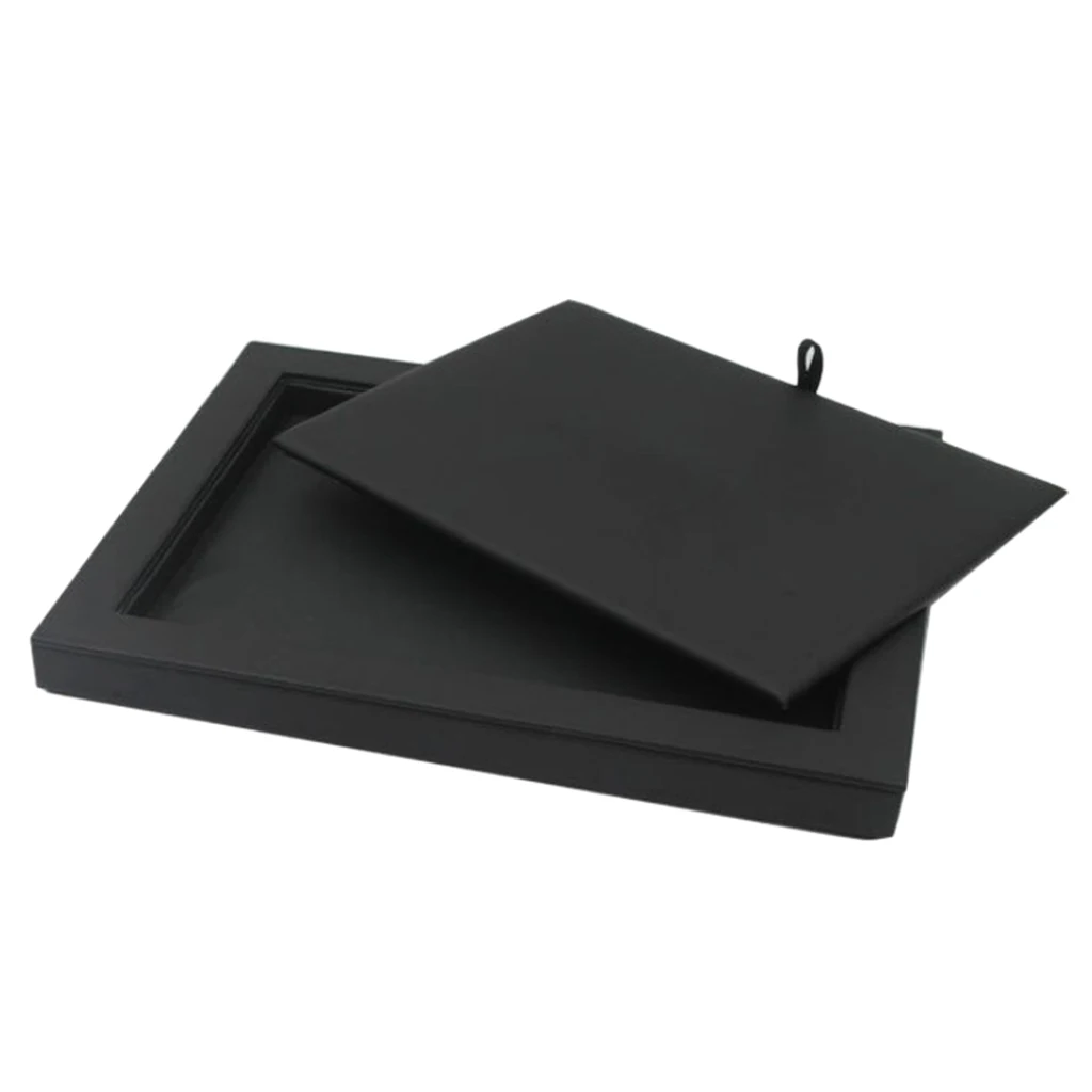 MagiDeal PU Leather Jewelry Tray for Necklace Earring Bracelet Trinkets Display Home Counter Retailer Showcase