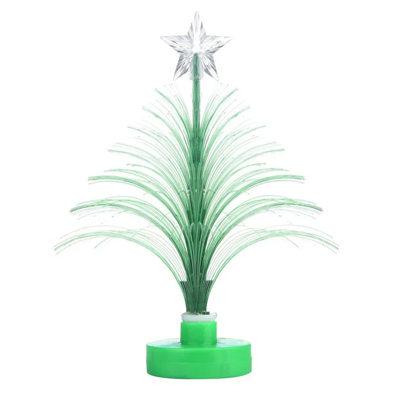 Hot LED Colorful Changing Mini Christmas Xmas Tree Decoration Table Party Charm Desk Decorations Gift for Home decor #25o26 (29)
