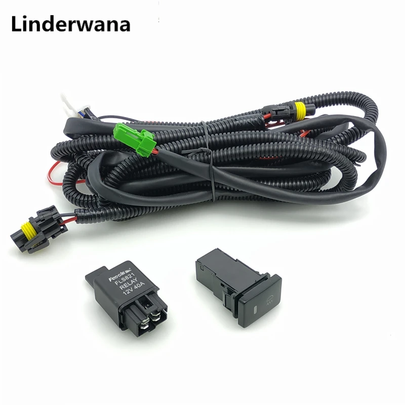 Goedkoop Beler H11 Harnassen bedrading sockets Draden connector + Schakelaar Voor Mitsubishi Renault Suzuki Peugeot Citroen Ford Nissan Toyota