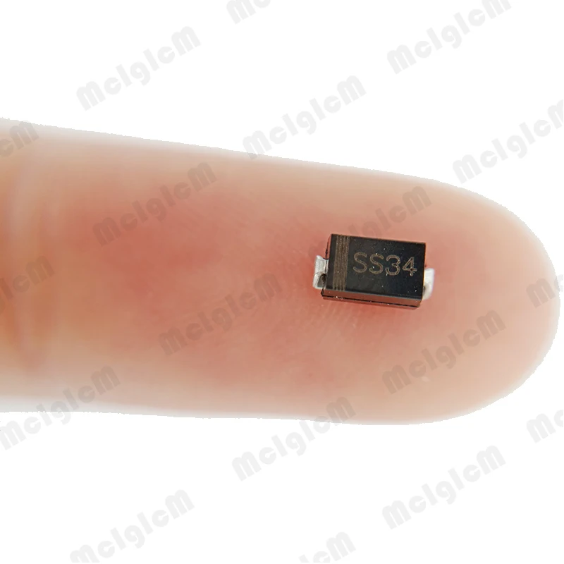 

MCIGICM 100pcs ss34 1n5822 sma smd do-214ac Schottky diode