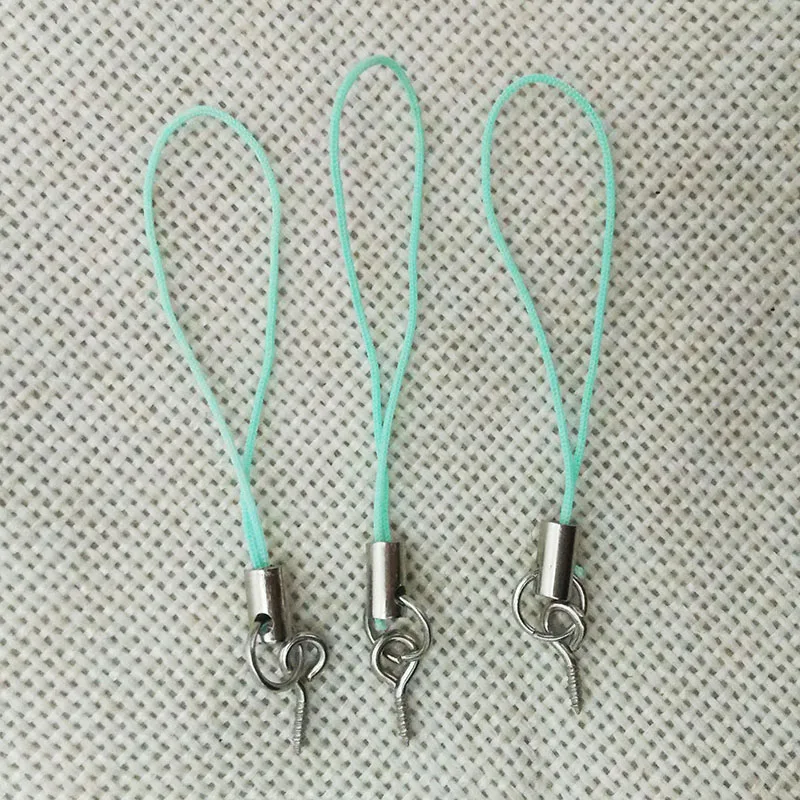 Lariat Lanyard mobile straps jump rings eyelet screw on eye head pins needles Rope key chains