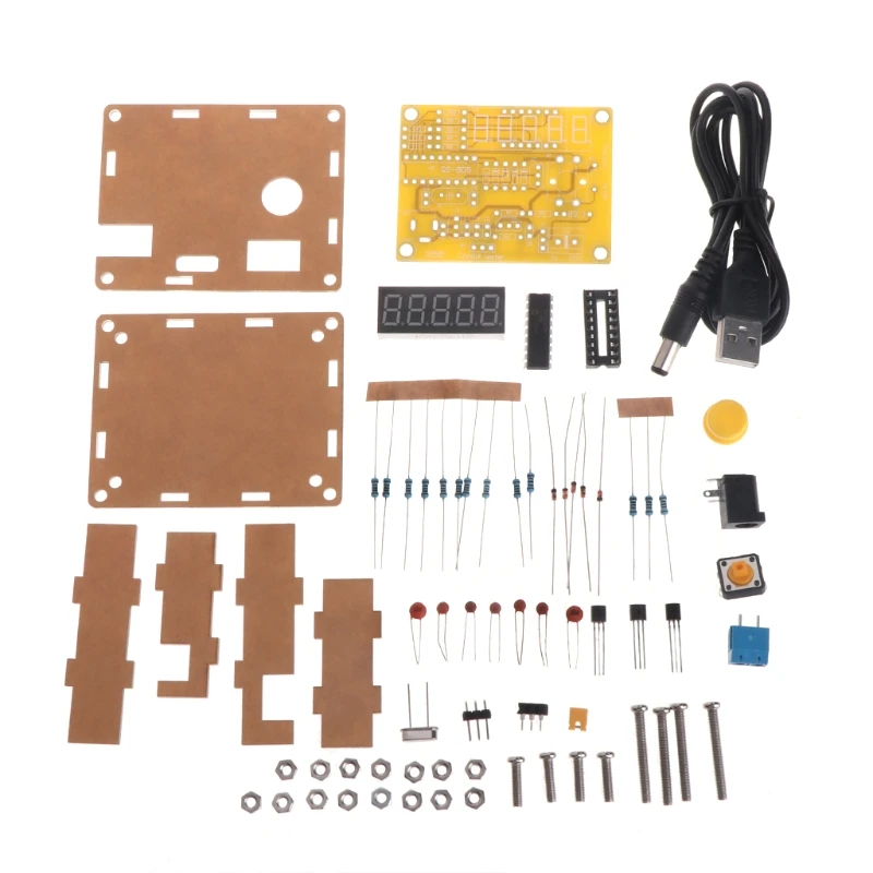 

DIY Kits 1Hz-50MHz Crystal Oscillator Tester Frequency Counter Meter with Case