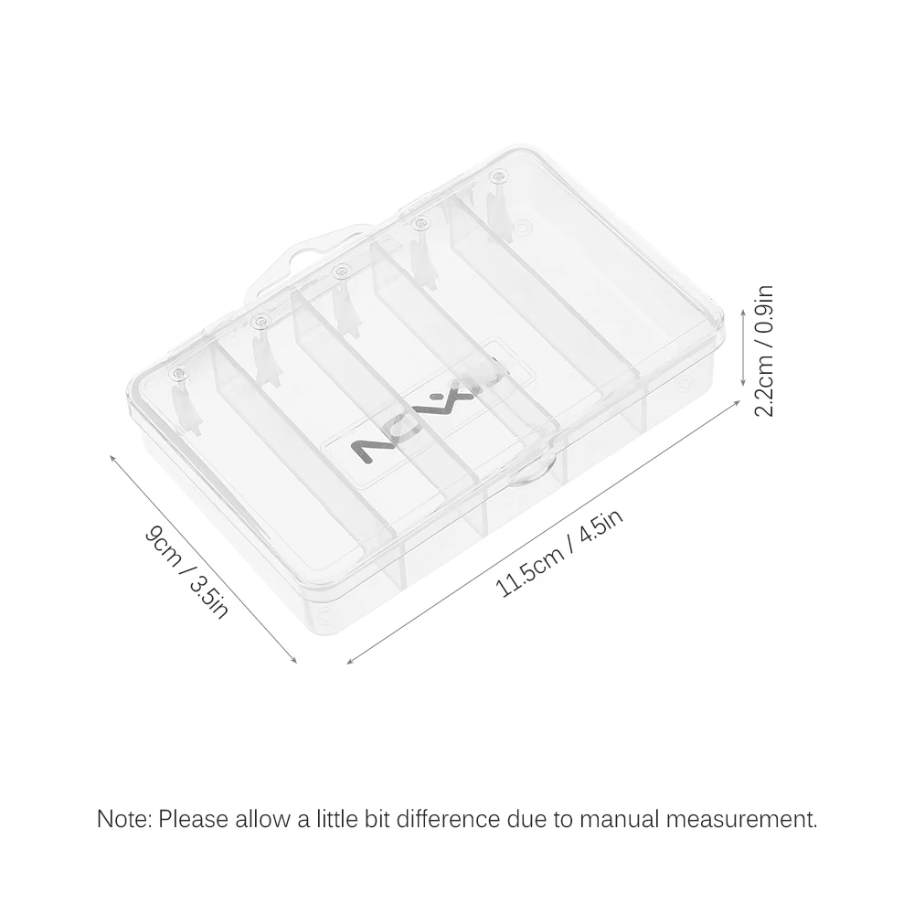 Lixada 5 отсек Рыболовная Приманка крючки коробка для хранения приманки Чехол для рыболовных инструментов снасти органайзер для сортировки рыболовных снастей коробка для рыболовных снастей