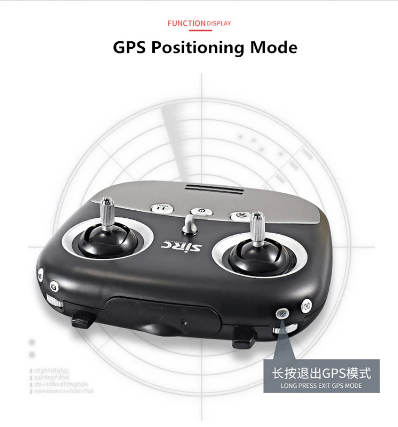 SJD S70W двойной GPS Follow Me WIFI FPV RC Дрон вертолет 400 м 720P широкоугольная камера положение