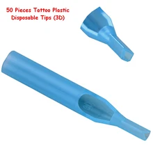 EZ одноразовые Насадки для татуировок стерильные Ассорти синий Пластик насадки труба 3D для татуировки Вышивка Крестом Иглы 50 шт./лот