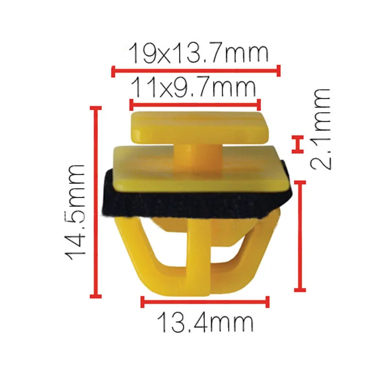

CNIKESIN 50PCS Auto Fastener Door Guard Plate Wheel Eyebrow Clip for Hyundai Elantra Cerato Sportage Tucson KIA Seahorse