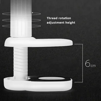 

LED Mini Clip Light Clamp USB Charging Bendable Eye Protect Adjustable For Desk TN88