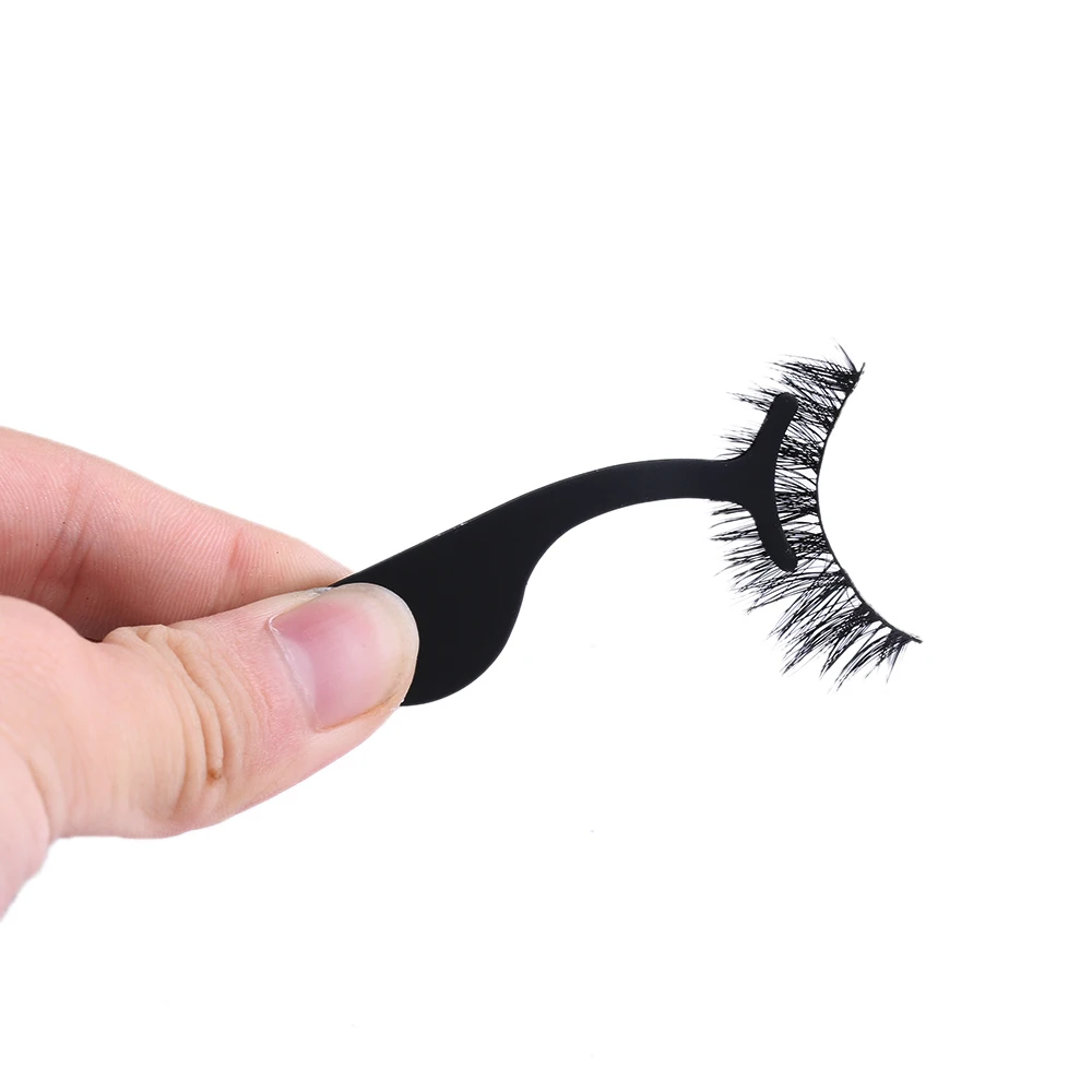 

Women Beauty Multi functional Tools False Eyelashes Auxiliary Clip Tweezers Stainless Steel Black color