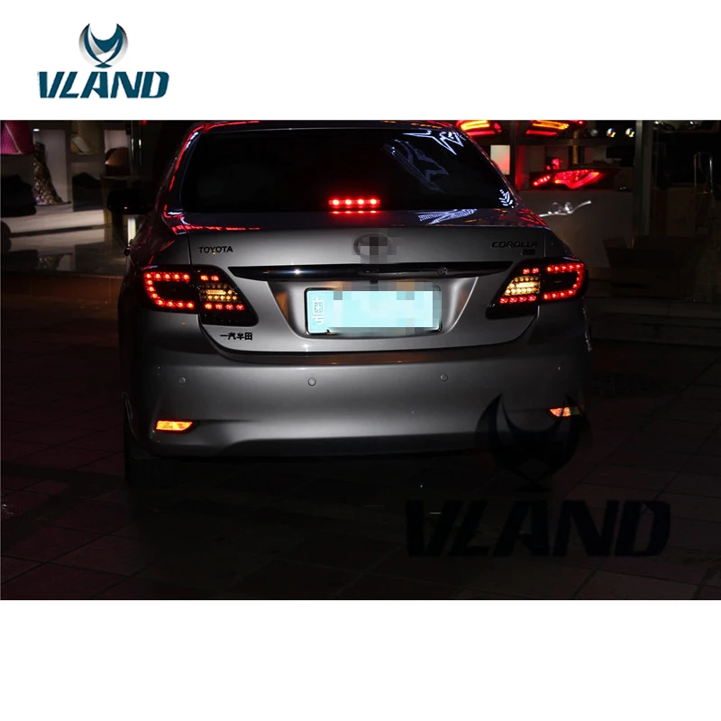 VLAND завод для автомобиля задний фонарь Corolla 2011 2012 2013 светодиодный DRL + обратный