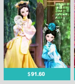 34 см ручной работы Bjd кукла Китайский костюм куклы HuaNiang Тан красота кукла 12 шарнирная кукла девочка игрушки подарок на день рождения Brinquedos