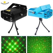 CANSHOU Stage Laser Projector Strobe Lighting Stroboscope Luzes Para Festa Mini DJ Disco Lamp Party Light R&B Laser Stage Lights