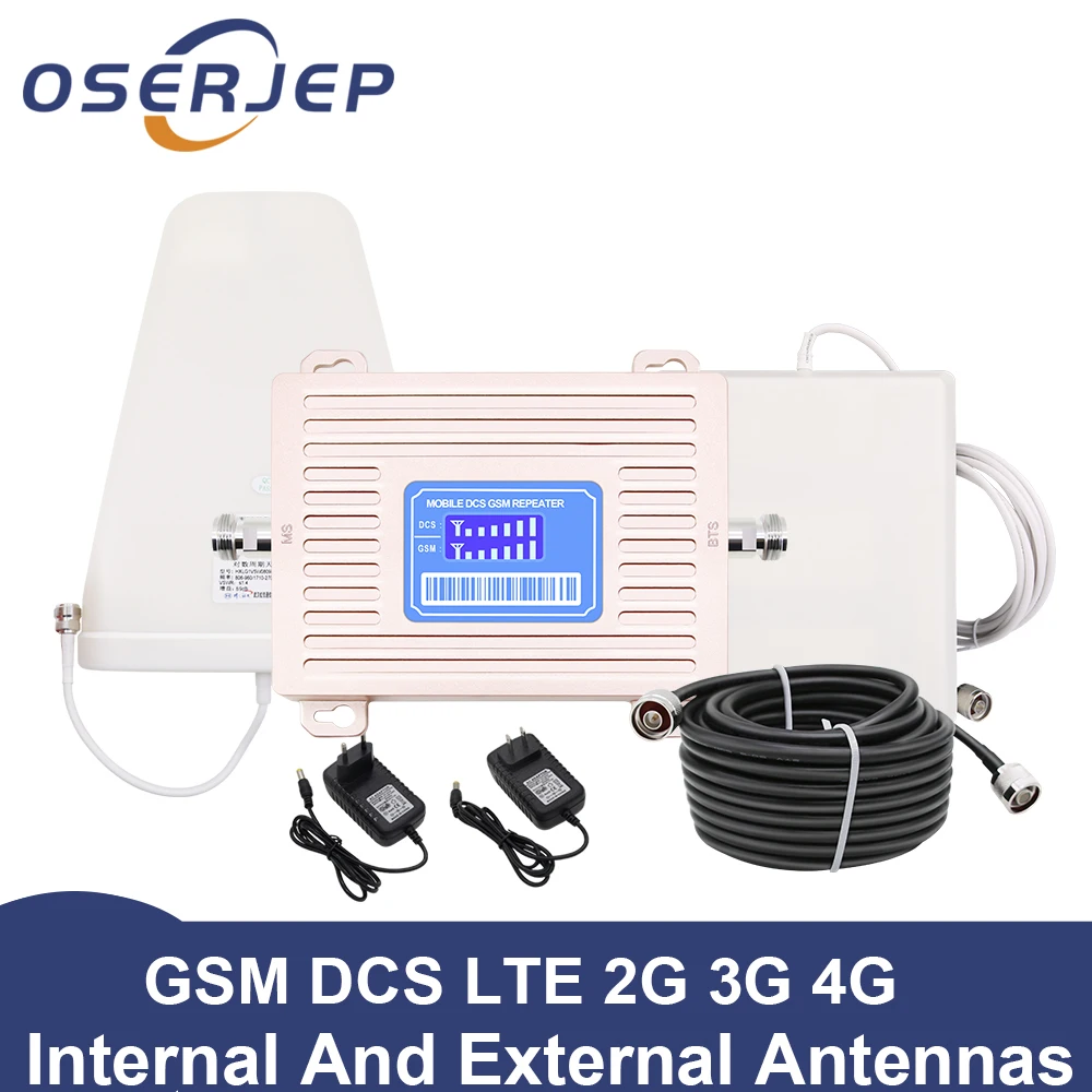 ЖК-дисплей GSM 900 UMTS 1800 МГц двухдиапазонный ретранслятор 2G 3G LTE усилитель для