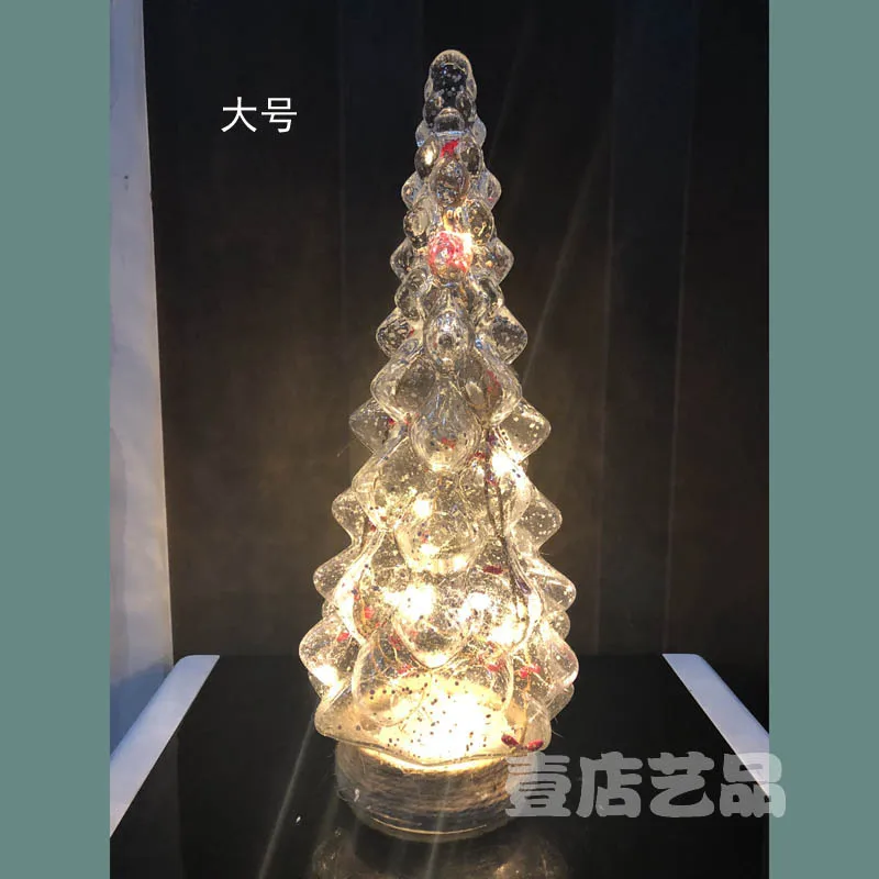 В американском стиле высококачественный стеклянный материал Рождественская елка светодиодный гирлянда креативное украшение для дома высококачественные рождественские подарки