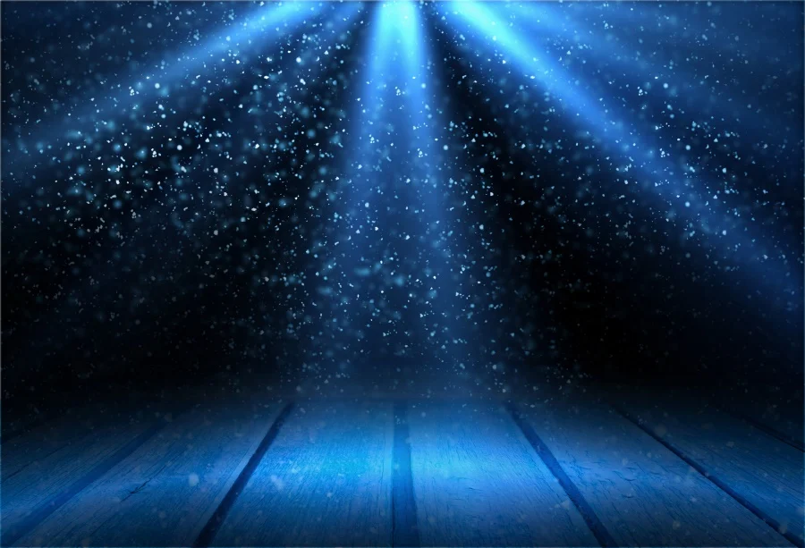 

Laeacco Stage Shiny Spotlight Blue Polka Dots Wooden Board Baby Child Play Show Photo Backgrounds Photo Backdrops Photo Studio