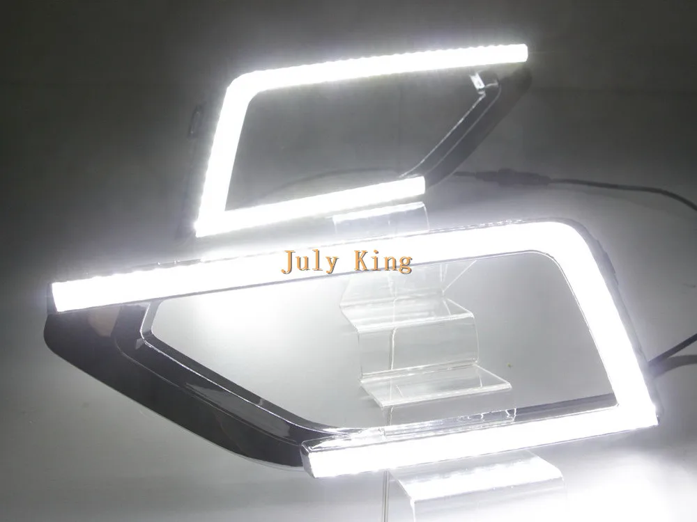 July King светодиодный дневные ходовые огни, светодиодный передний бампер DRL чехол для Volkswagen Atlas Teramont+, замена 1:1