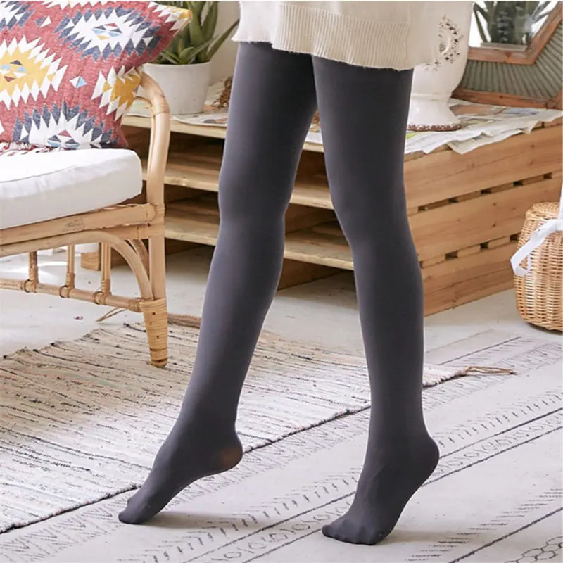 Новые качественные зимние Бархатные утепленные женские леггинсы с высокой эластичной талией, теплые штаны, качественные кашемировые плотные женские брюки - Цвет: 4