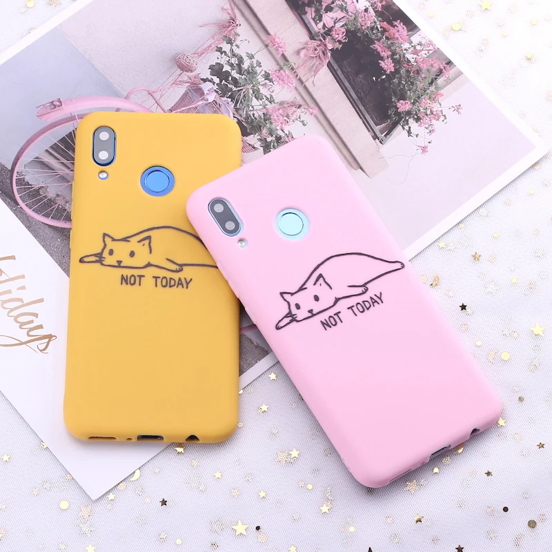 Силиконовый чехол для телефона Huawei Honor Mate 10 20 Nova P20 P30 P Smart Cat kittens Memes Kitty|Бамперы| |