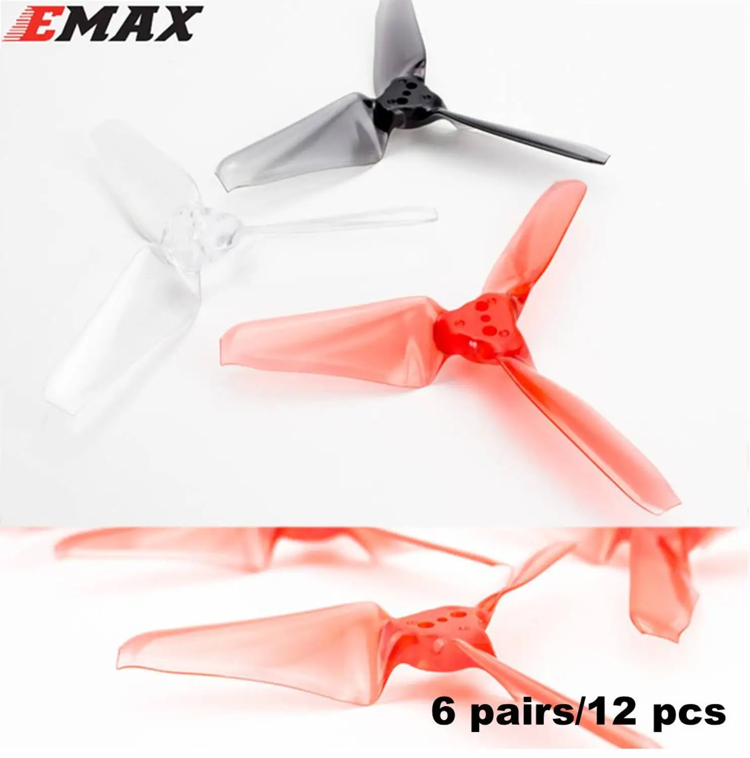 

6Pairs 12 pcs CW CCW Emax AVAN Mini 3 Inch 3X2.4X3 3024 3-blade Propeller for RC Multirotor Drone FPV Racing Spare Part