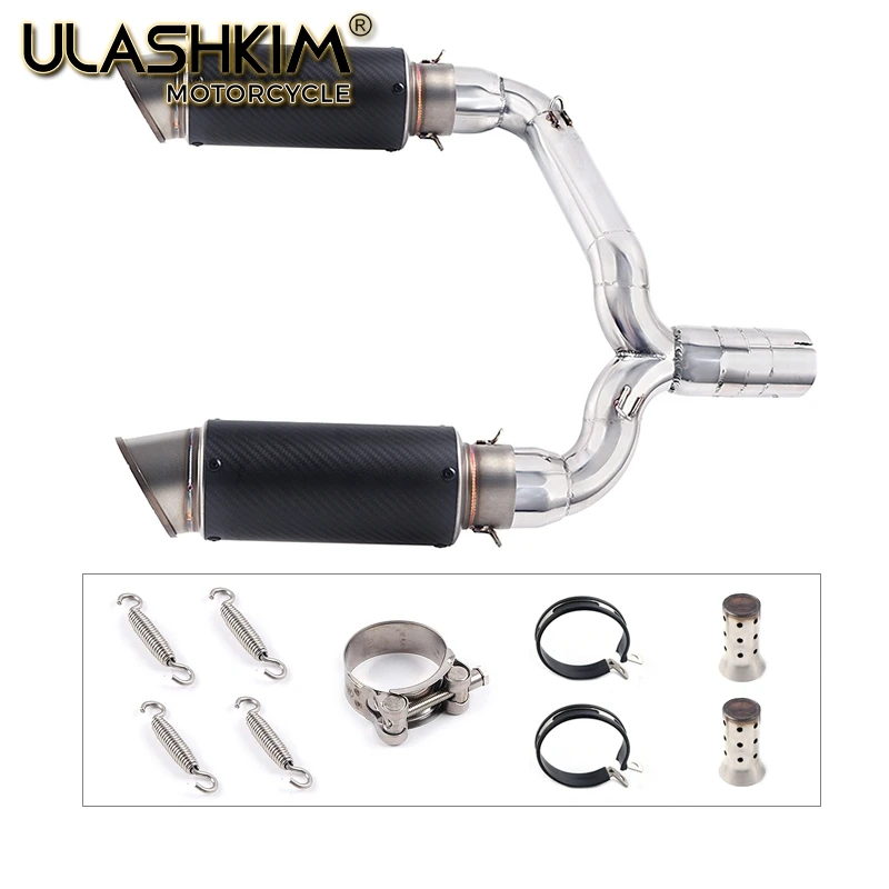 Полный глушитель выхлопной трубы мотоцикла Escape System Slip On для suzuki GSR400 GSR600 BK400 BK600 GSR BK