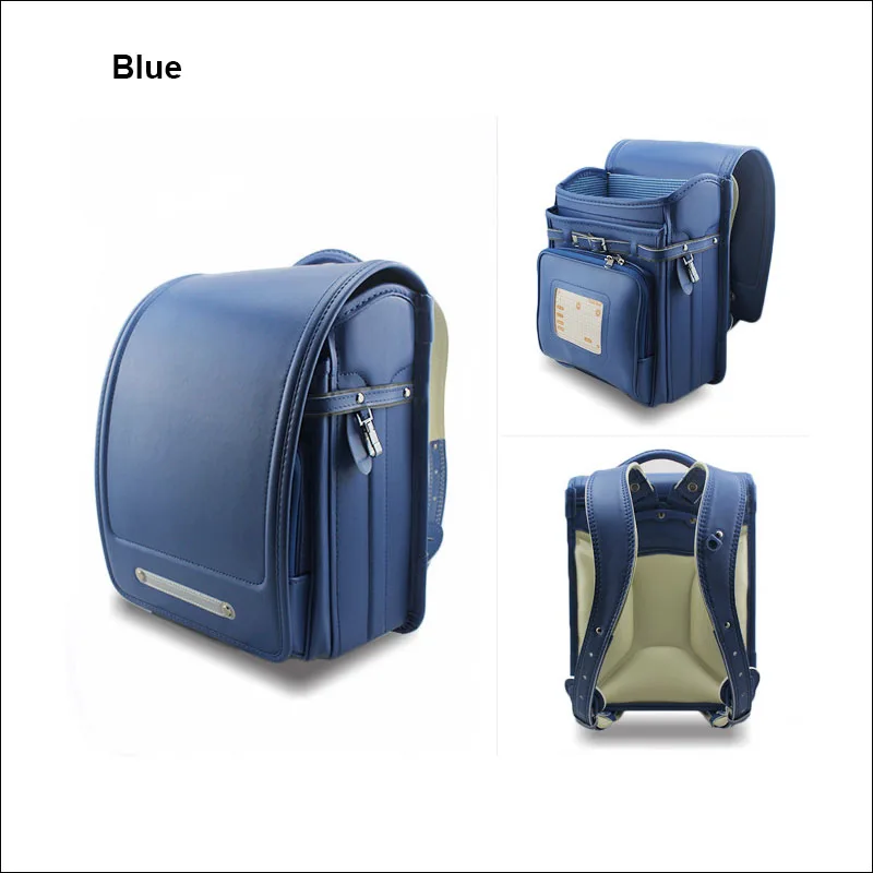 Популярные детские рандосеру модные школьные сумки для мальчиков и девочек Детский Рюкзак Японский студенческий рюкзак детский большой школьный рюкзак - Цвет: Синий