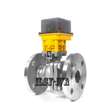 Двухсторонний G1 1/" DC12V/24 V фланец из нержавеющей стали электрический шаровой клапан