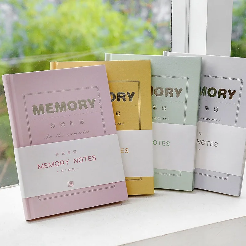 

Memory Note" Beautiful Half Year Monthly Weekly Planner Notebook Study Agenda Hard Cover Stationery Gift
