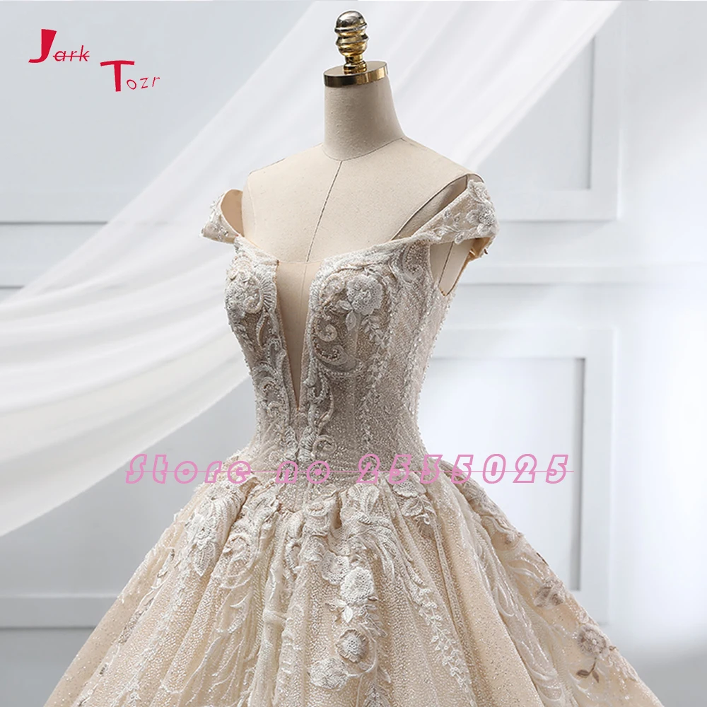 Великолепное бальное платье свадебное платье 2019 Vestido de Casamento принцесса халат де mariée бисер аппликации Vestidos Novia Часовня Поезд