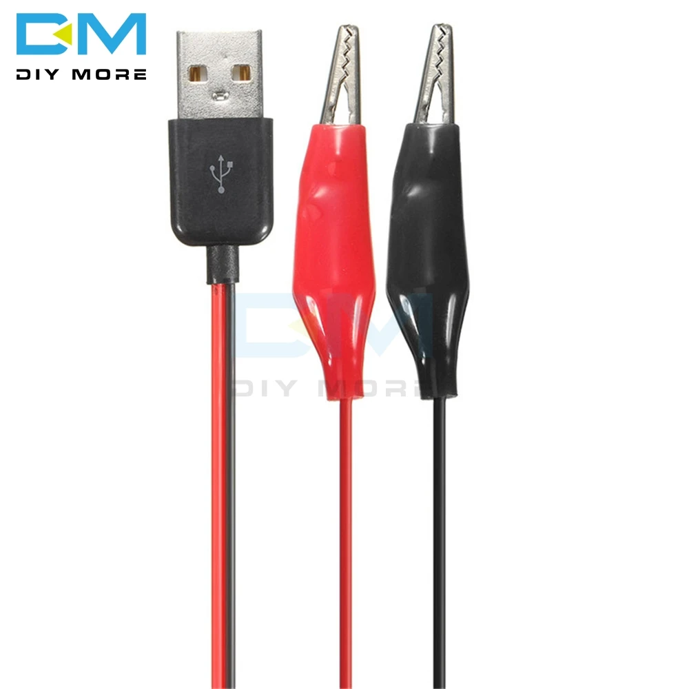 60 см тестовые зажимы типа крокодил к USB разъему папа кабель адаптера