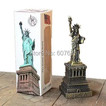 statue figurine souvenir replica liberty symbol pieces flag base