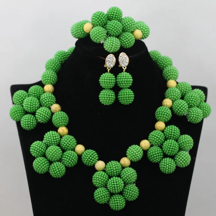 13 Африканский Бусины Jewelry Set синий Цепочки и ожерелья Наборы для ухода за кожей Для женщин костюм Свадебные аксессуары Мячи wa716 - Окраска металла: 13