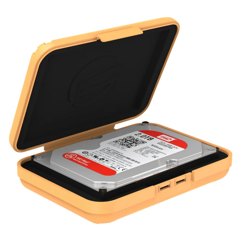 Yellow ORICO 3,5 дюймов жесткий диск сумки и чехол s 3,5 дюймов HDD защитный бокс/чехол для хранения - Цвет: Yellow