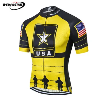 

Weimostar USA Army Cycling Clothing Summer Pro Team Cycling Jersey Shirt Maillot Ciclismo Quick Dry MTB Bike Jersey Bicycle Wear