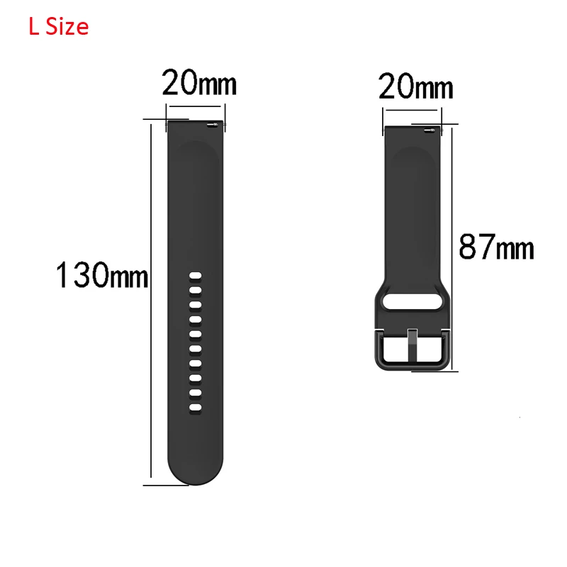 Original GIAUSA watch strap for Garmin Vivoactive 3 Forerunner 645 20mm silicone quick fit bracelet band for Ticwatch 2/E belt 
