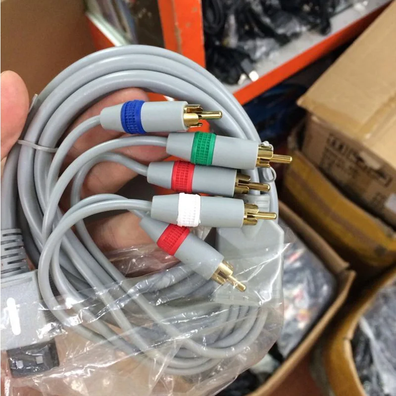 

High Quaity For Wii component cable HD AV Audio Video Adapter HDTV Component Cable Wire For Nintendo For Wii Game