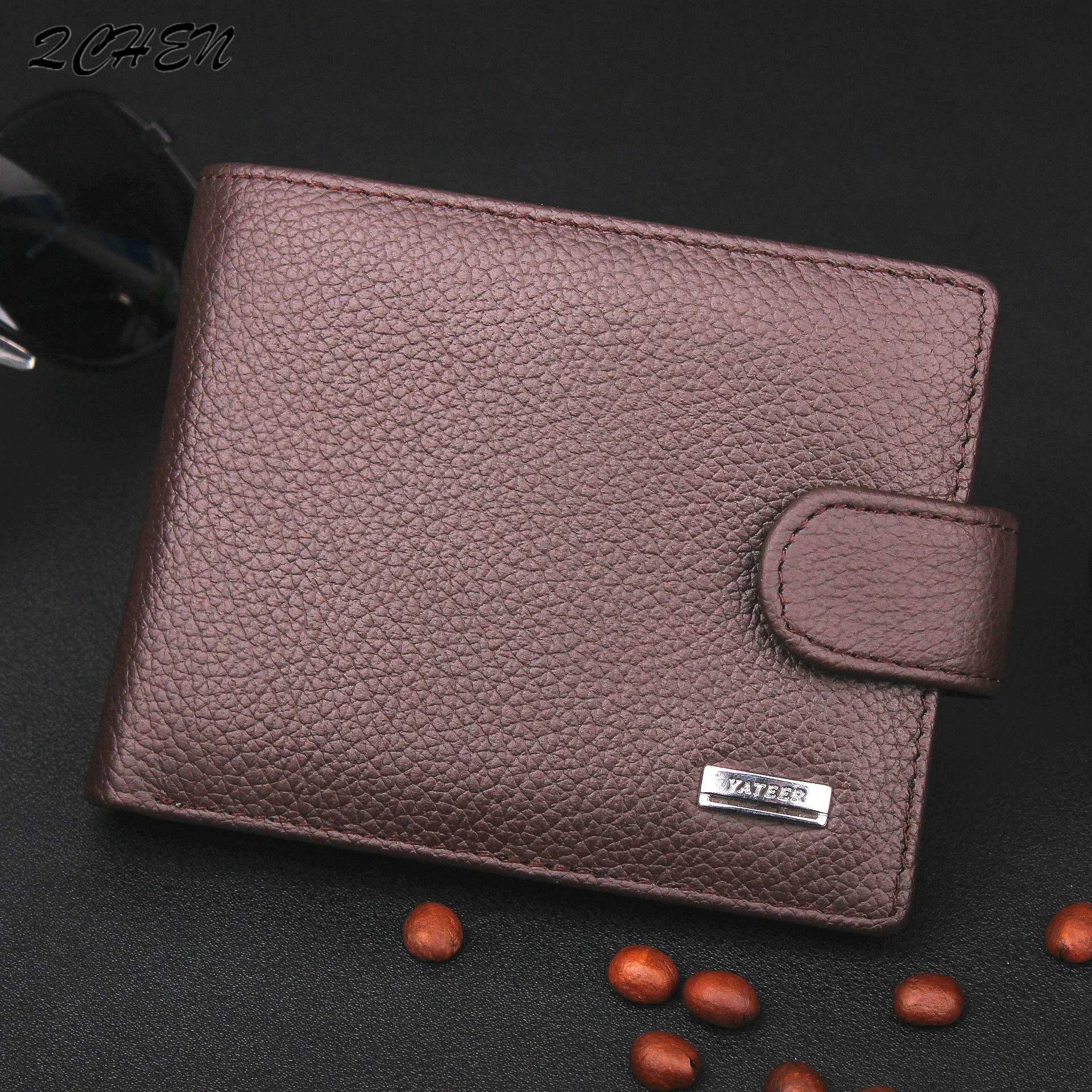 Men's wallet Fashion genuine leather Men Wallet with Coin Bag Zipper Money Purses Dollar Slim Buckle Wallet Buckle wholesale 468 Men's wallet Fashion genuine leather Men Wallet with Coin Bag Zipper Money Purses Dollar Slim Buckle Wallet Buckle wholesale 468