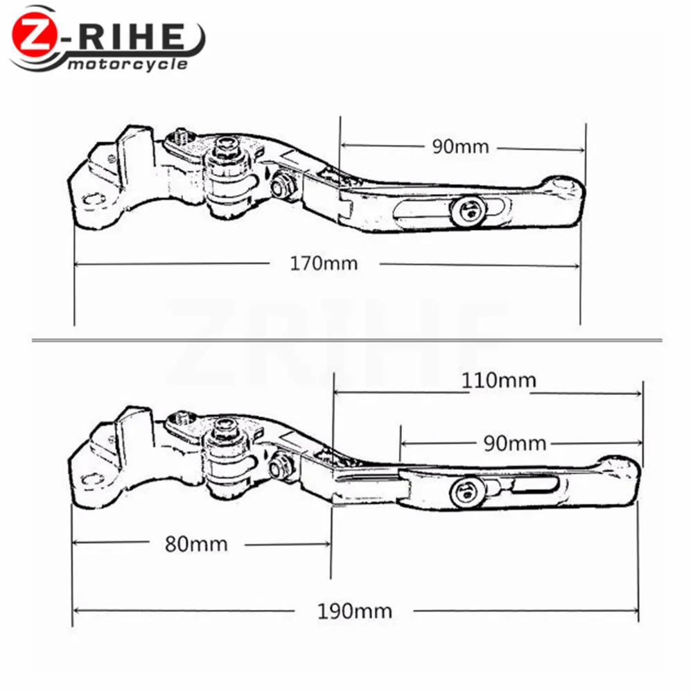 Регулируемый складной выдвижной рычаг тормоза мотоцикла сцепления для HONDA CRF1000L CRF 1000L Африка двойной