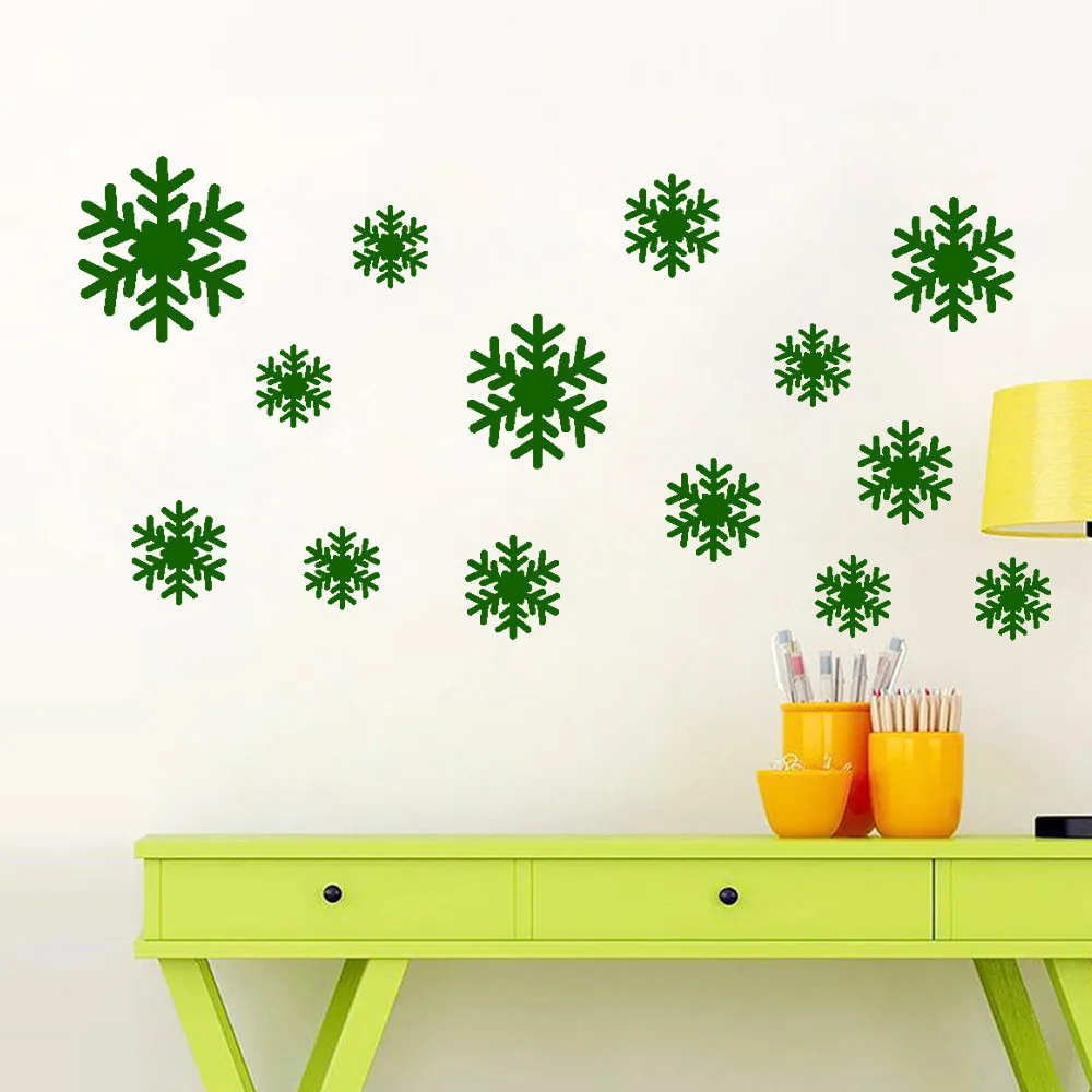 2019 New Wall Sticker Frozen Snow Flakes Vinyl Art Wall Quote Decal Sticker Removable wall decor room decoration muursticker @W2