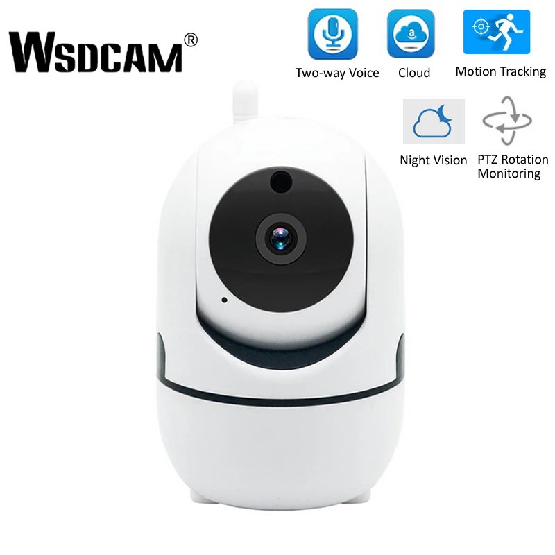 

Wsdcam 1080P Cloud Wireless IP Camera Intelligent Auto Tracking Of Human Home Security Surveillance CCTV Network Mini Wifi Cam