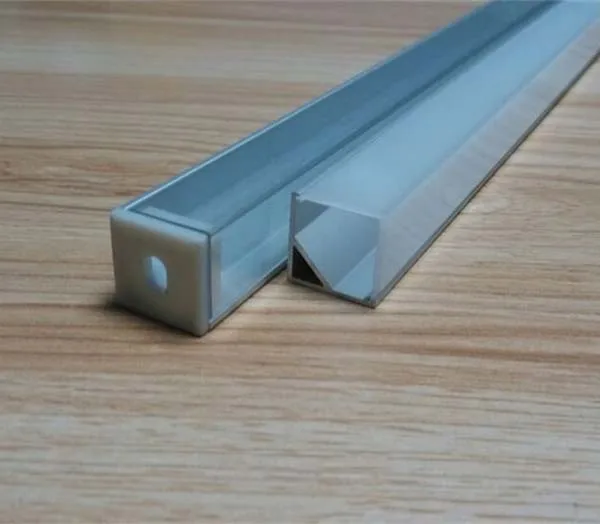 100 м/лот V Форма 1616 полосы светодиодный алюминиевый профиль Алюминий LED профиль подходит для Светодиодные полосы до 10 мм ширина