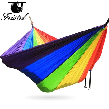 

Hammock Single Person Camping Survival garden hunting Leisure travel furniture Parachute Hammocks 260*140cm