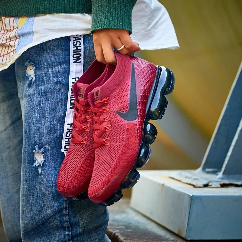 Original Official Nike Air VaporMax Be True Flyknit Breathable Men's Running Shoes Outdoor Sports Sneakers Low Top Athletic