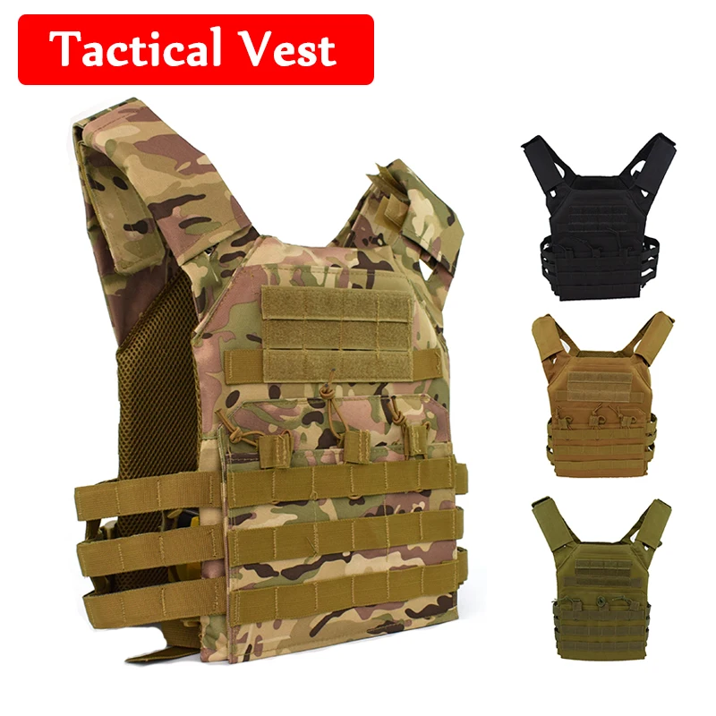 

JPC Military Plate Carrier Tactical Vest Men Hunting Airsoft Paintball Gear Protective Vest Army Combat Training Vest