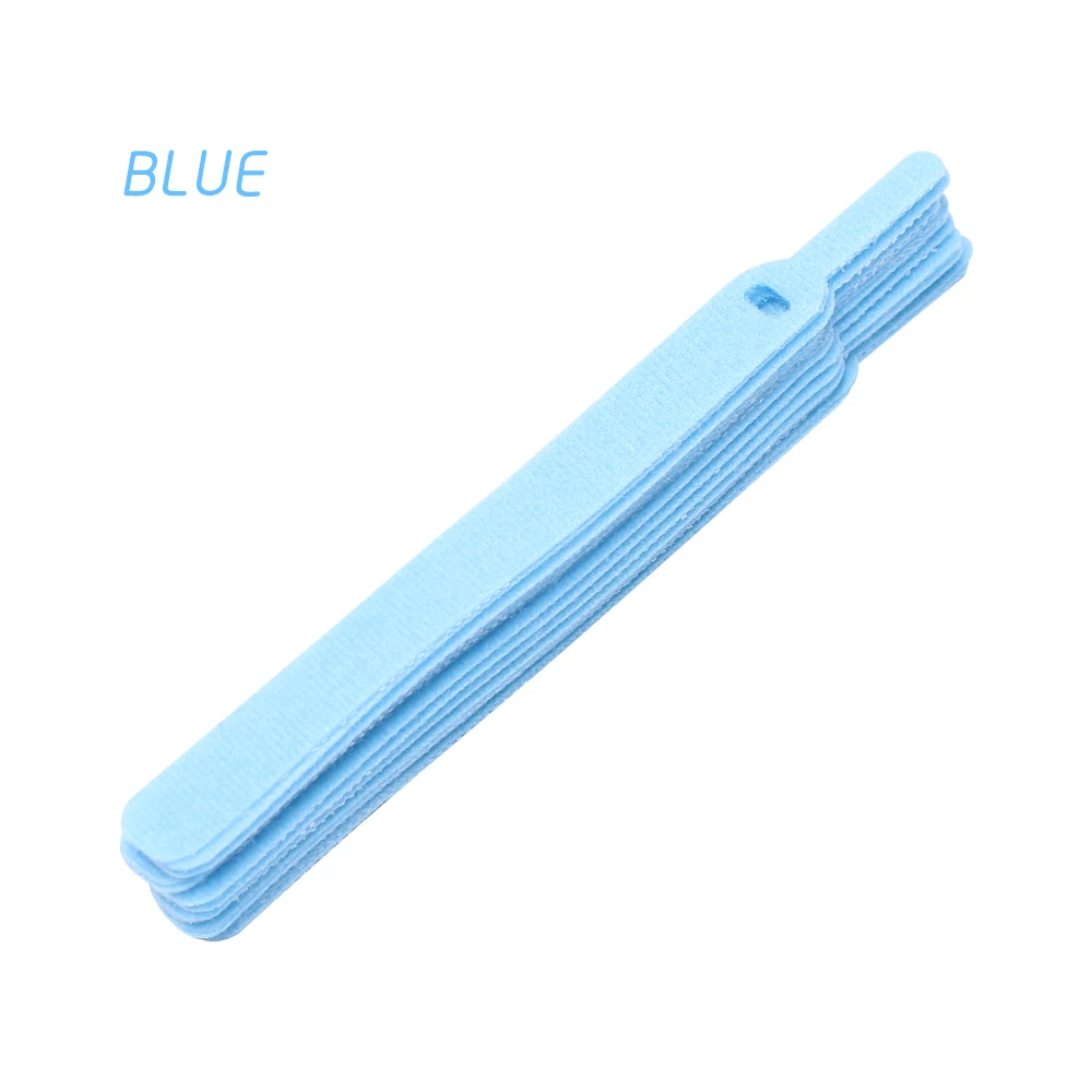blue 20 шт./компл. высокого качества 14,5 см многоразовый крепежный кабель органайзер для наушников мышь кабель управления намотки аксессуары и запчасти - Цвет: blue